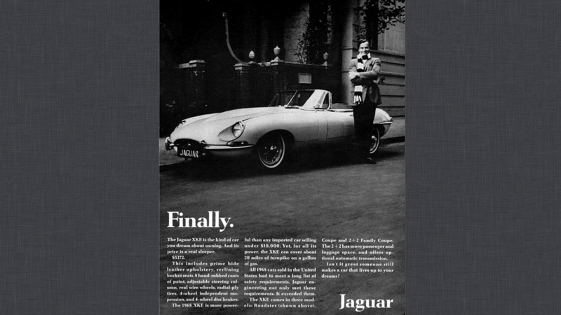 Illustration for article titled Jaguar Ads Are A Gallery For Fine Cars
